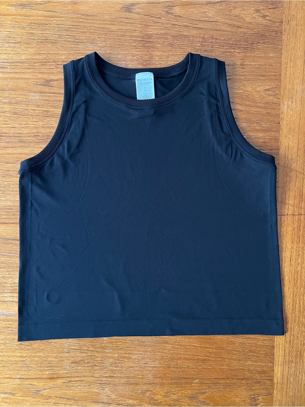 Women’s Athleta Black Ether Seamless Tank; XS; great condition.